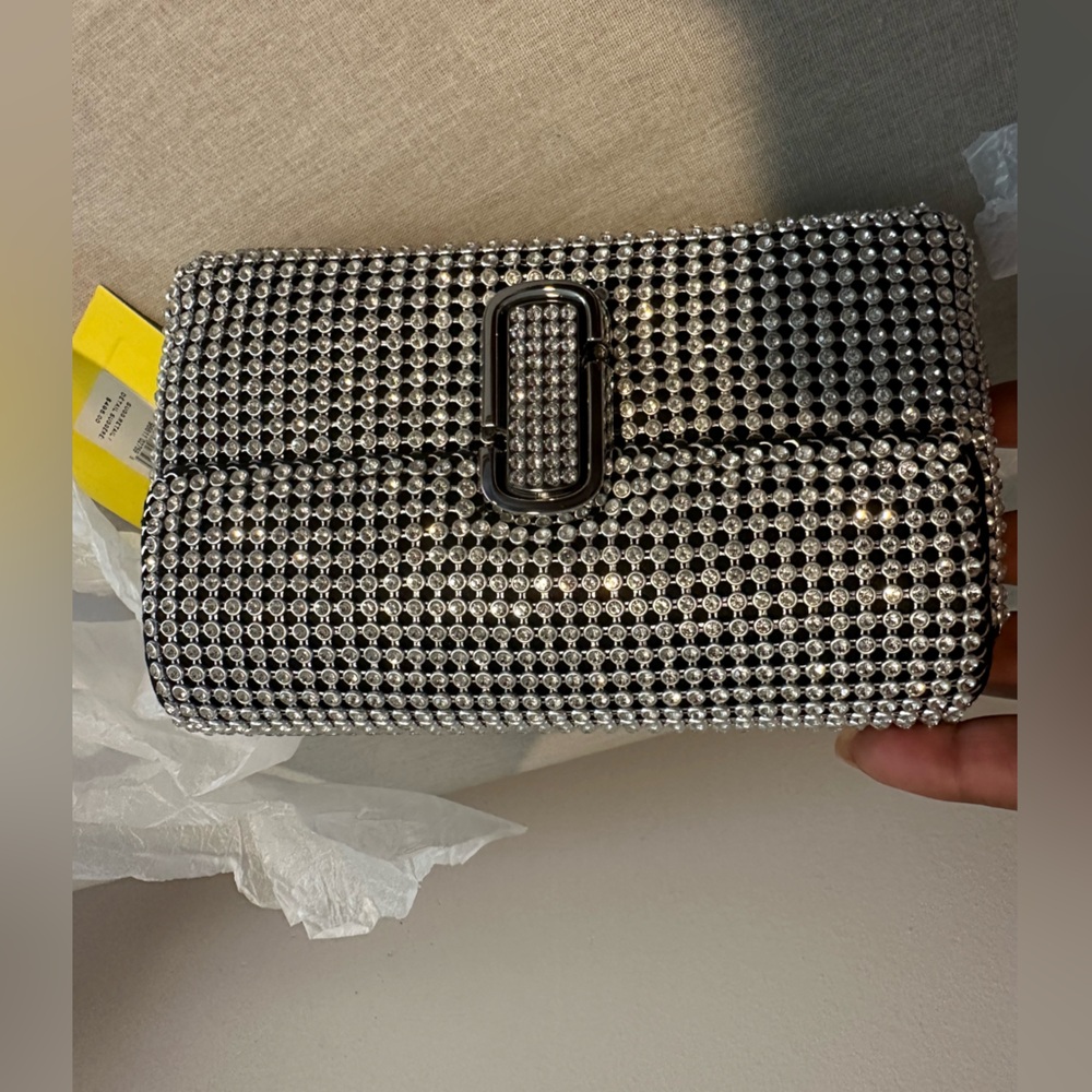 NWT Marc Jacobs The Rhinestone J Marc Mini Shoulder Bag with dust bag - Picture 5 of 9